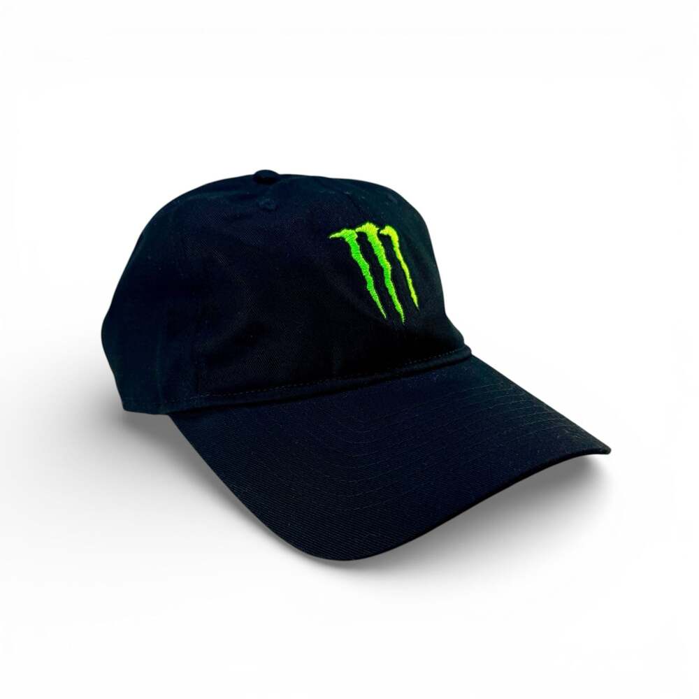 Monster Energy Black Baseball Cap with Green Claw Logo Adjustable Strapback